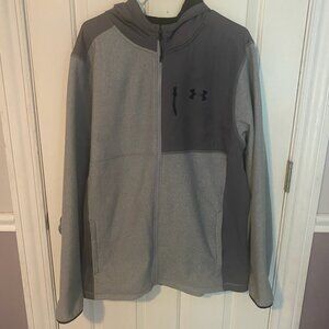 Mens Under Amour Gray Full Zip Sweatshirt